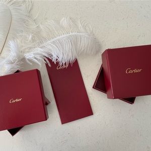 Cartier big and small boxes 📦 and card slip as a gift 🎁